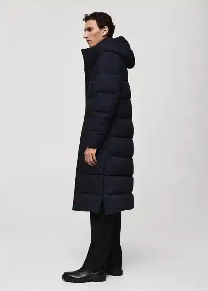 Abrigo Anorak Turino Navy Talla XXL Hombre Mango