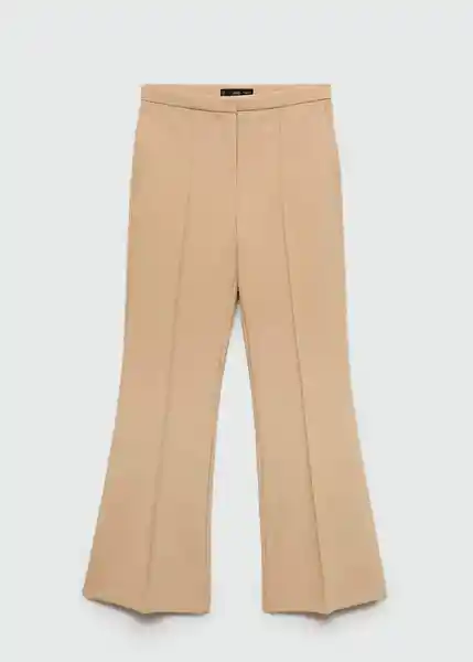 Pantalón Edie Camel Talla 40 Mujer Mango