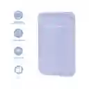 Tarjetero Magnético Para Teléfono Life is For Fun Morado Miniso