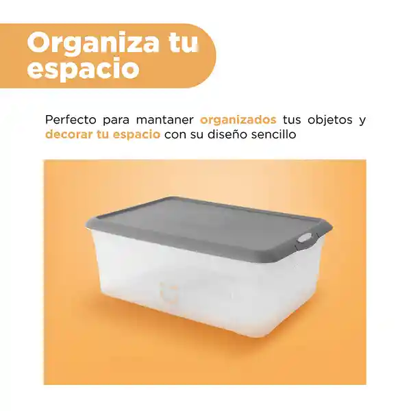Organizador Almacenamiento Serie Silver Gray Gris Oscuro Miniso