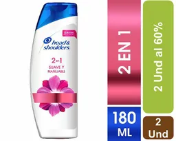 2 Und de Shampoo Suave y Manejable 2 en 1 al 60%