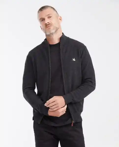 Chaqueta Tejida Timeless Negro Sombrio Ultraoscuro S Chevignon