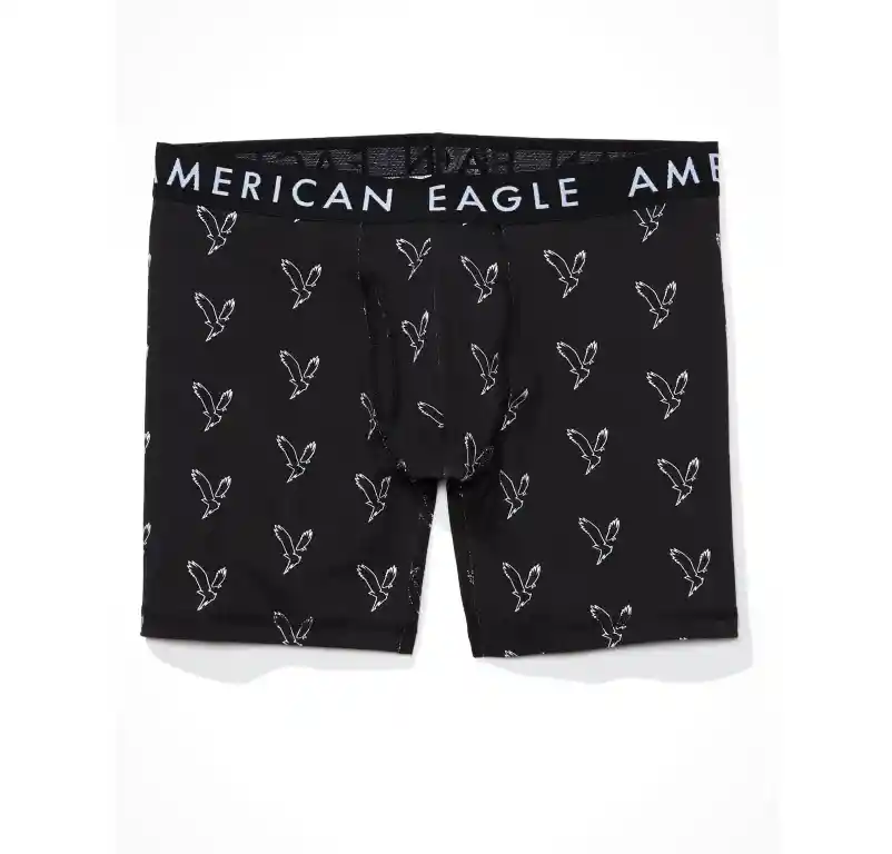Bóxer Negro Talla Small Hombre American Eagle