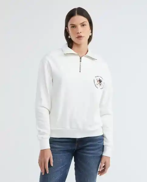 Buzo Snake Sweatshirt Blanco 0 Claro Talla S Mujer Chevignon