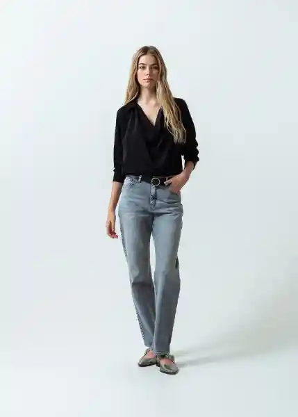Camisa Mujer Negro Puro Ultraoscuro L 511G366 Naf Naf
