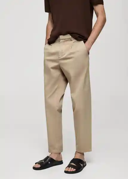 Pantalón Brunst Topo Talla 44 Hombre Mango