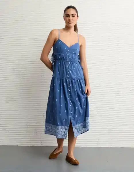 Vestido Mujer Azul Talla X-Small 8677421 American Eagle