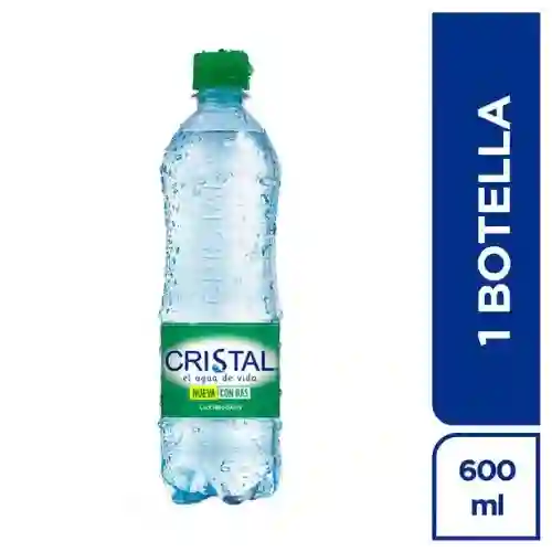Agua Cristal con Gas 600Ml