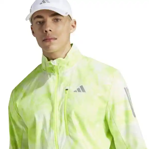 Adidas Chaqueta Aop Para Hombre Verde Talla M