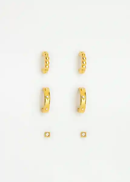 Aretes Amarillo Dorado Oscuro 339G055 Naf Naf