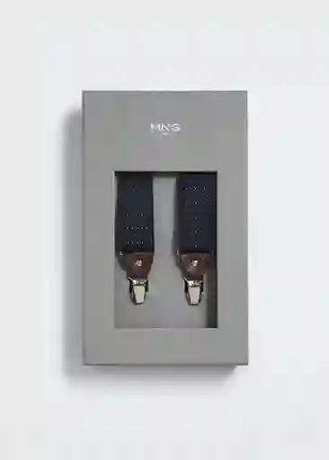 Tirantes Suspende Azul Talla 99 Hombre Mango