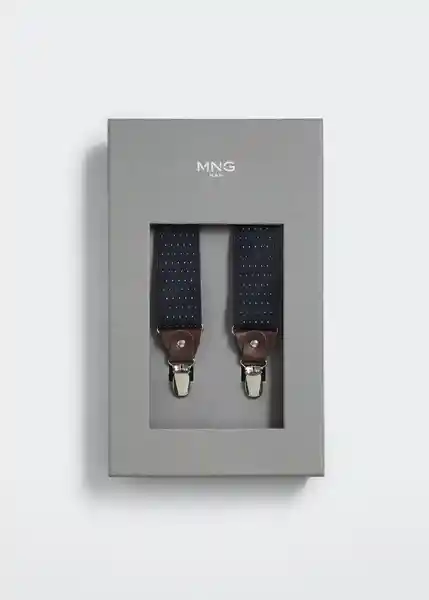Tirantes Suspende Azul Talla 99 Hombre Mango