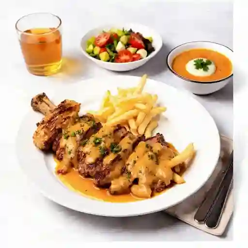 Churrasco de Cerdo en Salsa de Maracuyá