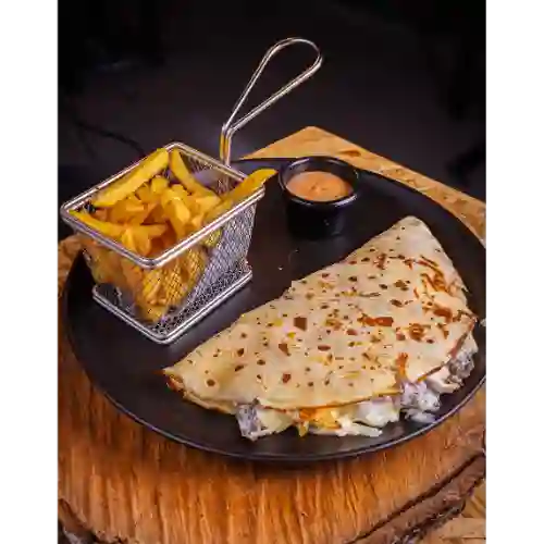 Crepe con Pollo y Champiñones