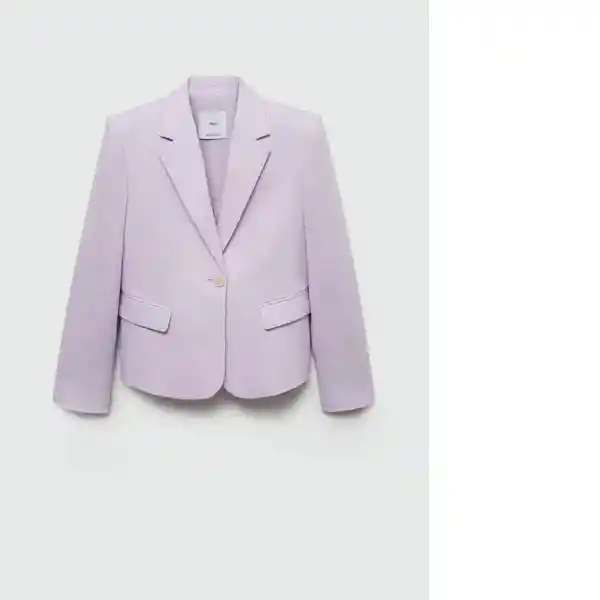 Blazer Americana Clotat Malva Talla S Mujer Mango