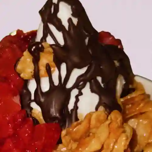 Helado Fresas & Corn Flakes