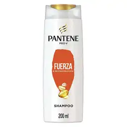 PANTENE Shampoo para cabello dañado Pantene Fuerza y Reconstrucción con Pro-vitaminas Proteínas y Aceite de Argán 200 ml