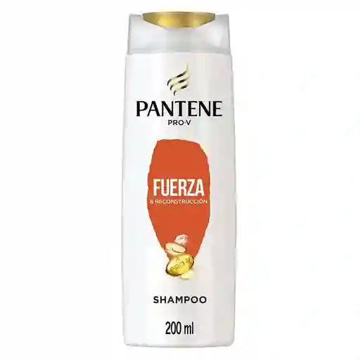 PANTENE Shampoo para cabello dañado Pantene Fuerza y Reconstrucción con Pro-vitaminas Proteínas y Aceite de Argán 200 ml