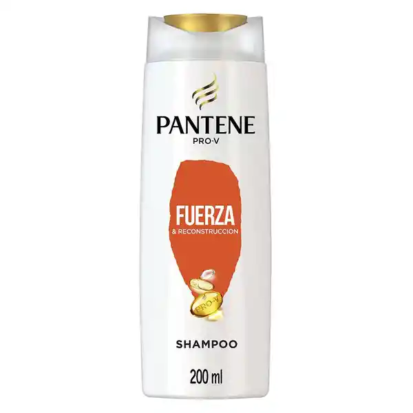 PANTENE Shampoo para cabello dañado Pantene Fuerza y Reconstrucción con Pro-vitaminas Proteínas y Aceite de Argán 200 ml