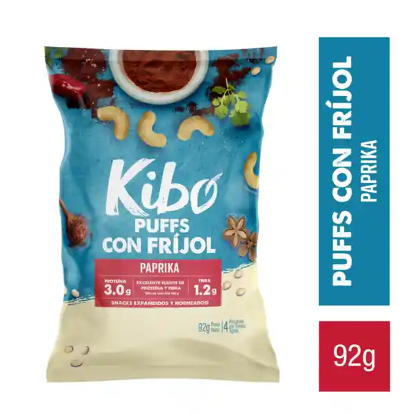 Kibo Snack Puffs de Fríjol Paprika y Sal