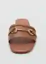 Sandalias Horse Cuero Talla 36 Mujer Mango