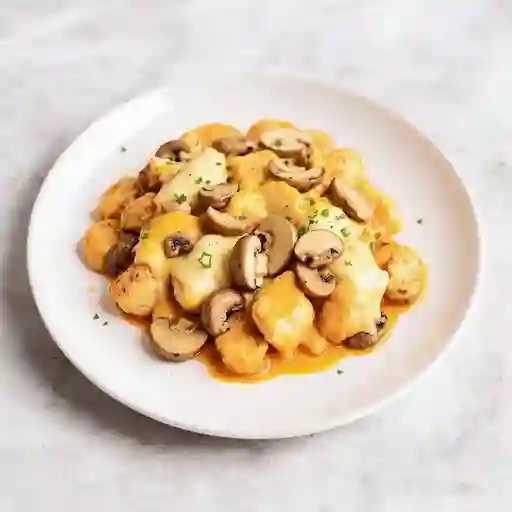 De pollo y champiñones