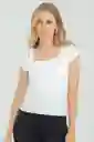 Top Art Color Blanco Crudo Talla XS Ragged