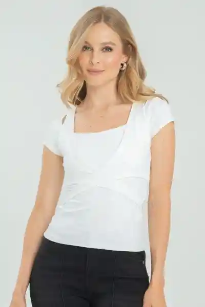 Top Art Color Blanco Crudo Talla XS Ragged