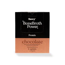 Savvy Proteína de Chocolate Bone Broth Sachet