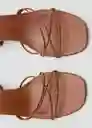 Sandalias Lana1 Cuero Talla 40 Mujer Mango