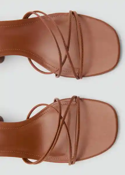 Sandalias Lana1 Cuero Talla 40 Mujer Mango
