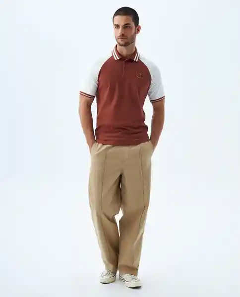 Camiseta Hombre Café Talla XL 809f015 Americanino