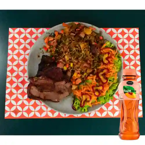 Res Ahumana c/ Arroz Chaufa +Fuzetea Durazno 400ML