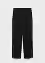 Pantalón Cesarw Negro Talla 36 Mujer Mango