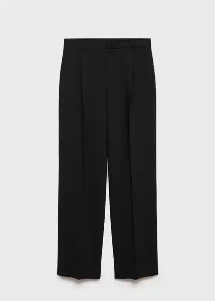 Pantalón Cesarw Negro Talla 36 Mujer Mango