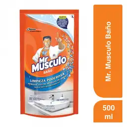 Mr Musculo limpiador líquido baño doypack repuesto, 500 ml