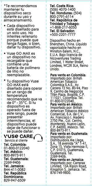 Vapeador Vuse GO Max Grape Ice