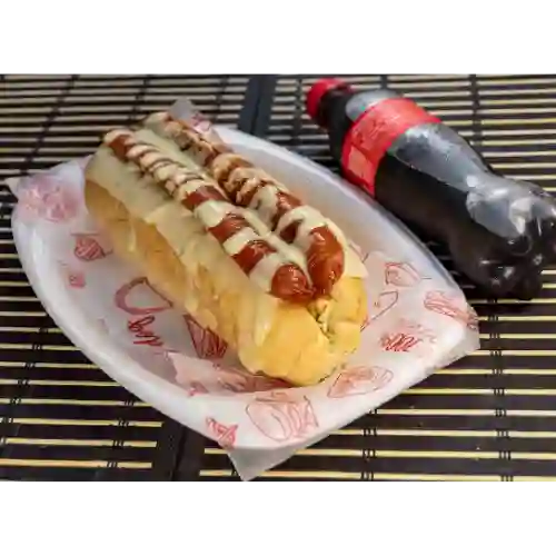 Perro Suizo Gratinado & Gaseosa 400 ml