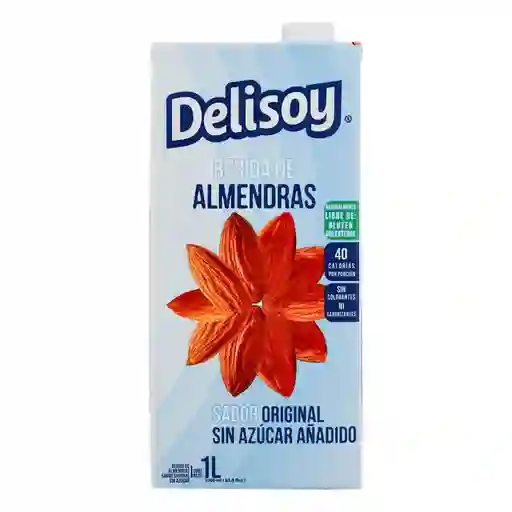 Delisoy Bebida Vegana de Almendra sin Azúcar Sabor Original