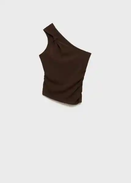 Top Bea Marrón Talla XS Mujer Mango