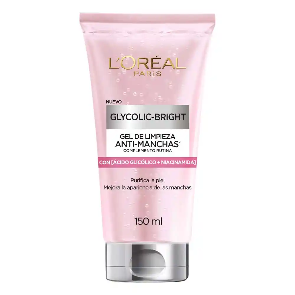 Gel Limpiador Antimanchas Ácido Glicólico LOréal Paris 150 mL