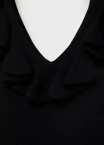 Top Juana Negro Talla S Mujer Mango