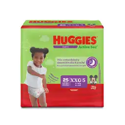 Huggies Pañal Active Sec Pants Etapa 5/XXG 25 Und