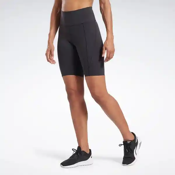 Reebok Short Lux High Rise Bike Mujer Negro Talla S Ref: HS7800