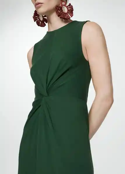 Vestido Fertina Verde Talla XS Mujer Mango