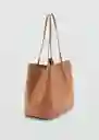 Bolso G Maribel Cuero Talla 99 Mujer Mango