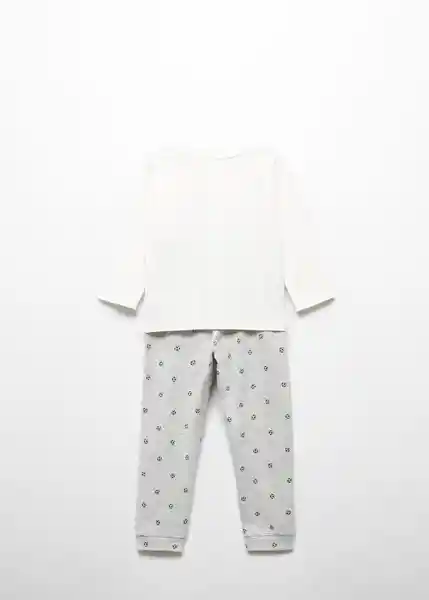 Pijama Soccer Gris Medio Vigore Talla 66 Niños Mango