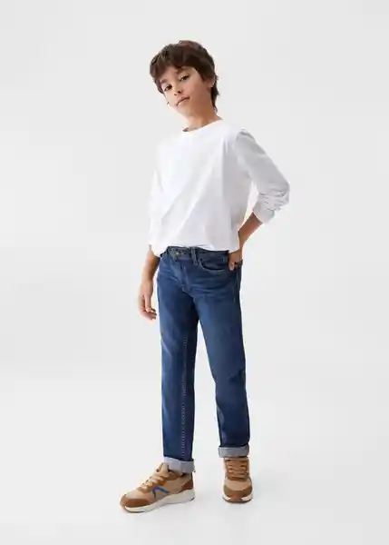 Jean Regular4 Tejano Oscuro Talla 10 Niños Mango