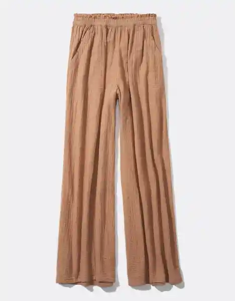 Pantalón Aerie Mujer Khaki Talla LARGE American Eagle