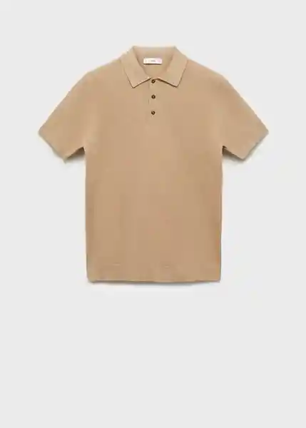 Polo Andrew Beige Talla S Hombre Mango